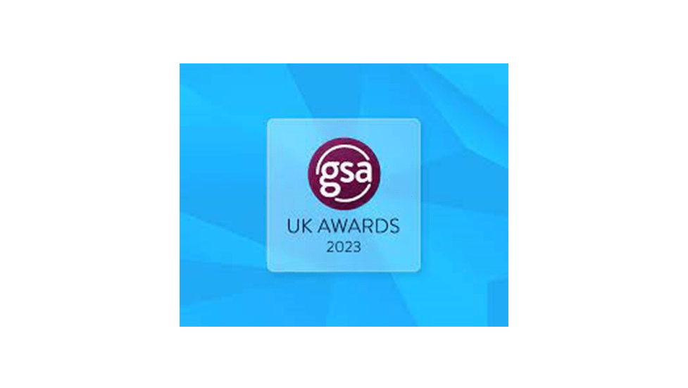 GSA UK Awards 2023 blue banner.
