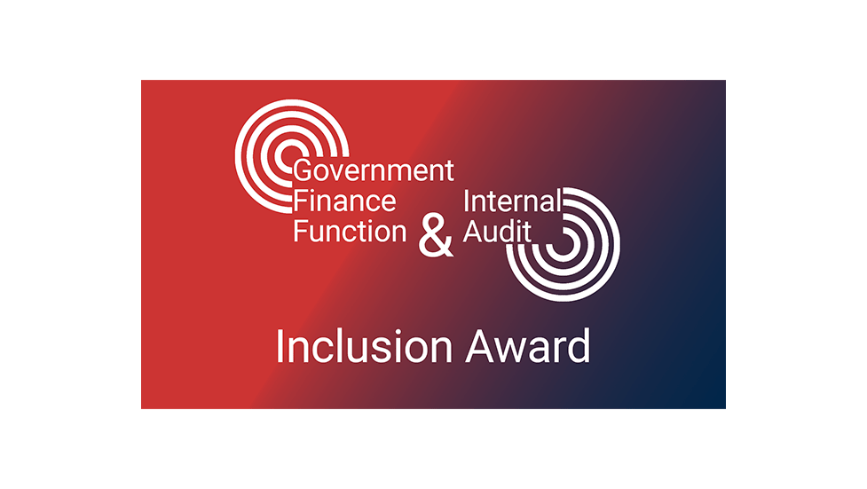 Government Finance Function Inclusion Award banner.